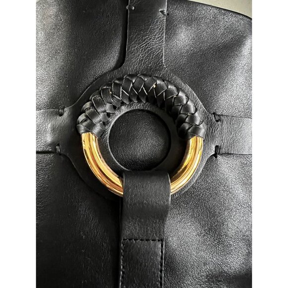 SEE BY CHLOE 45MM HANA LEATHER TALL BOOTS IN BLACK SIZE 38 - Picture 11 of 12